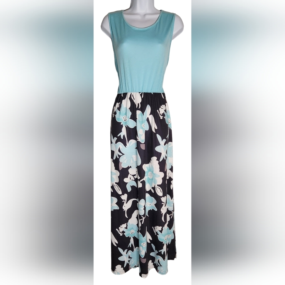 Summer Dress Blue & Flowy 3X